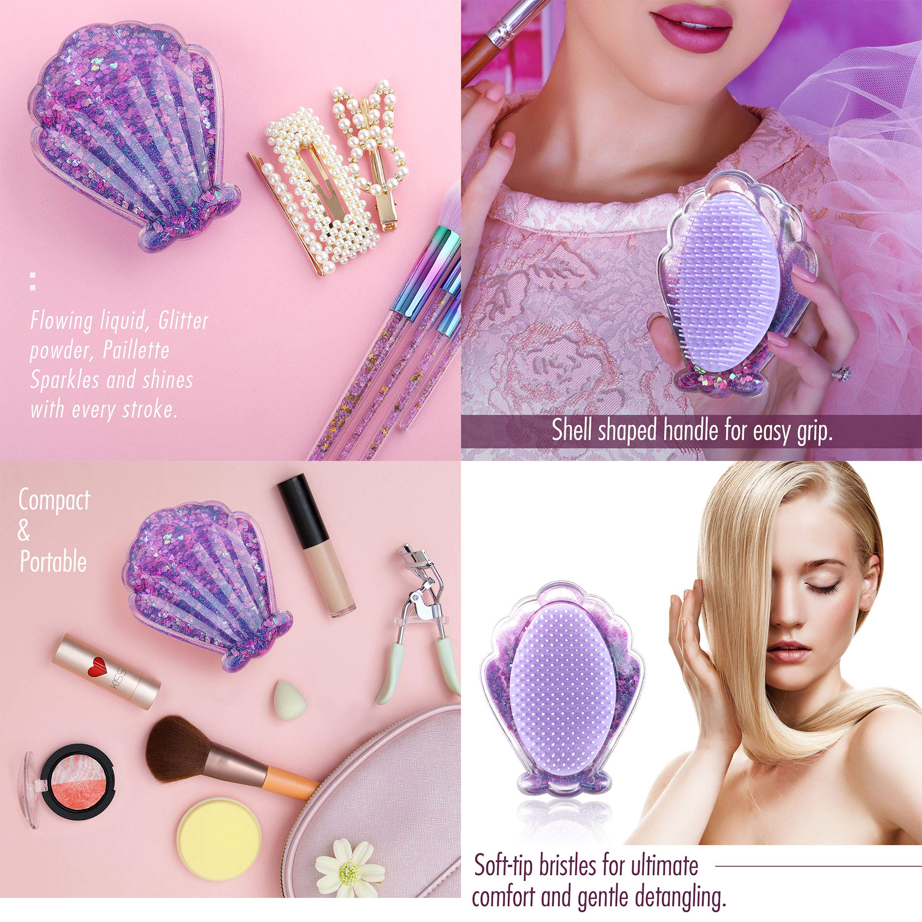 Mermaid Detangling Hair Brush 2