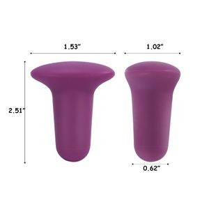 Elegant Oval Panel Nail Shaped Silicone Wine Stopper Cork 1