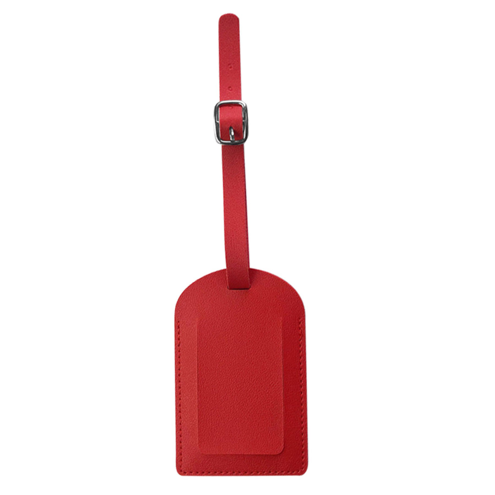 Portable PU Leather Luggage Tag Adjustable Lanyard 9