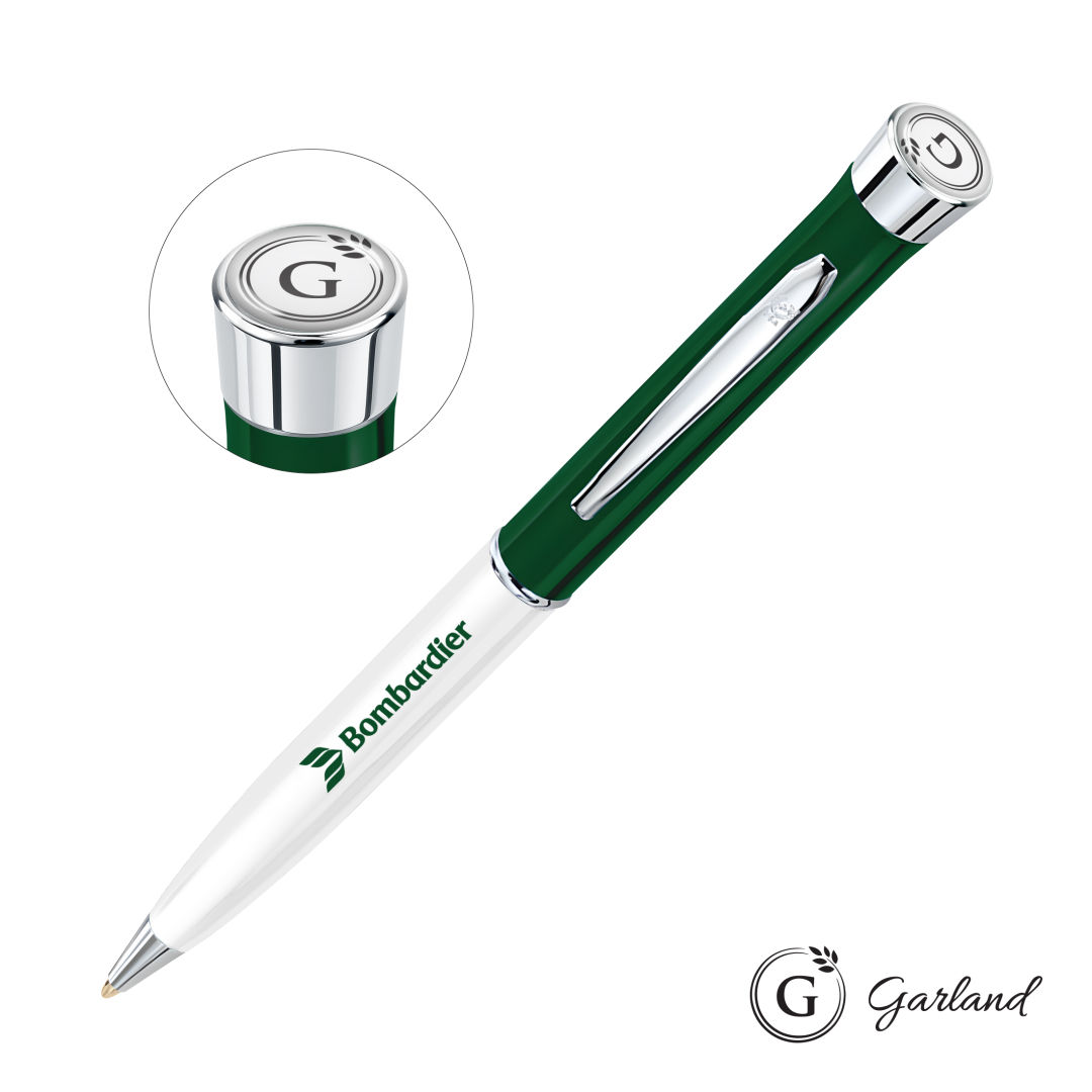 Garland® Patriot Ballpoint Twist Pen - Chrome Accent 3