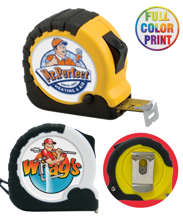 10' Tape Measure W/Belt Clip And Wrist Strap 1