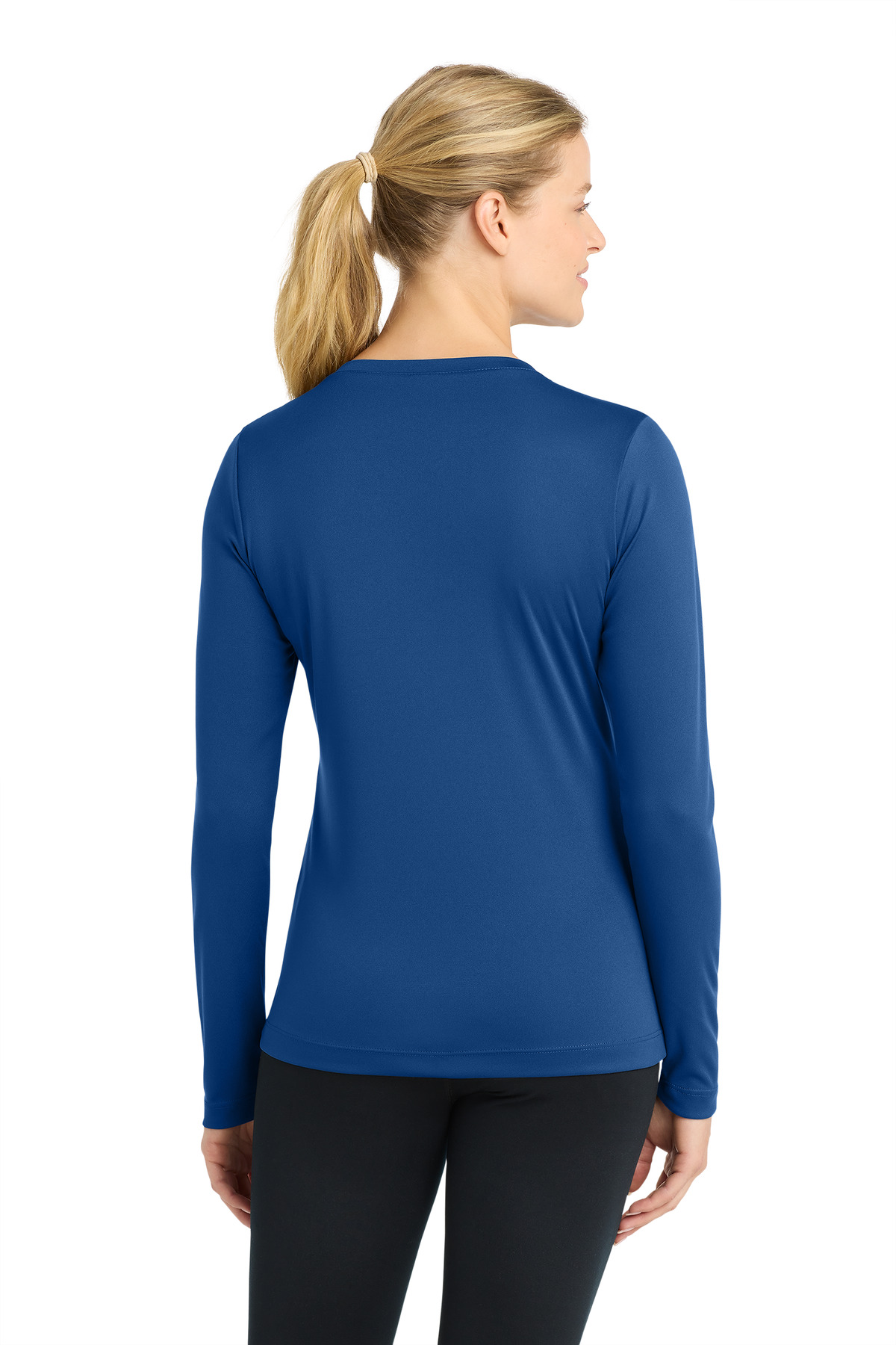 Sport-Tek Women's Long Sleeve PosiCharge Competitor V-Neck Tee. LST353LS 102