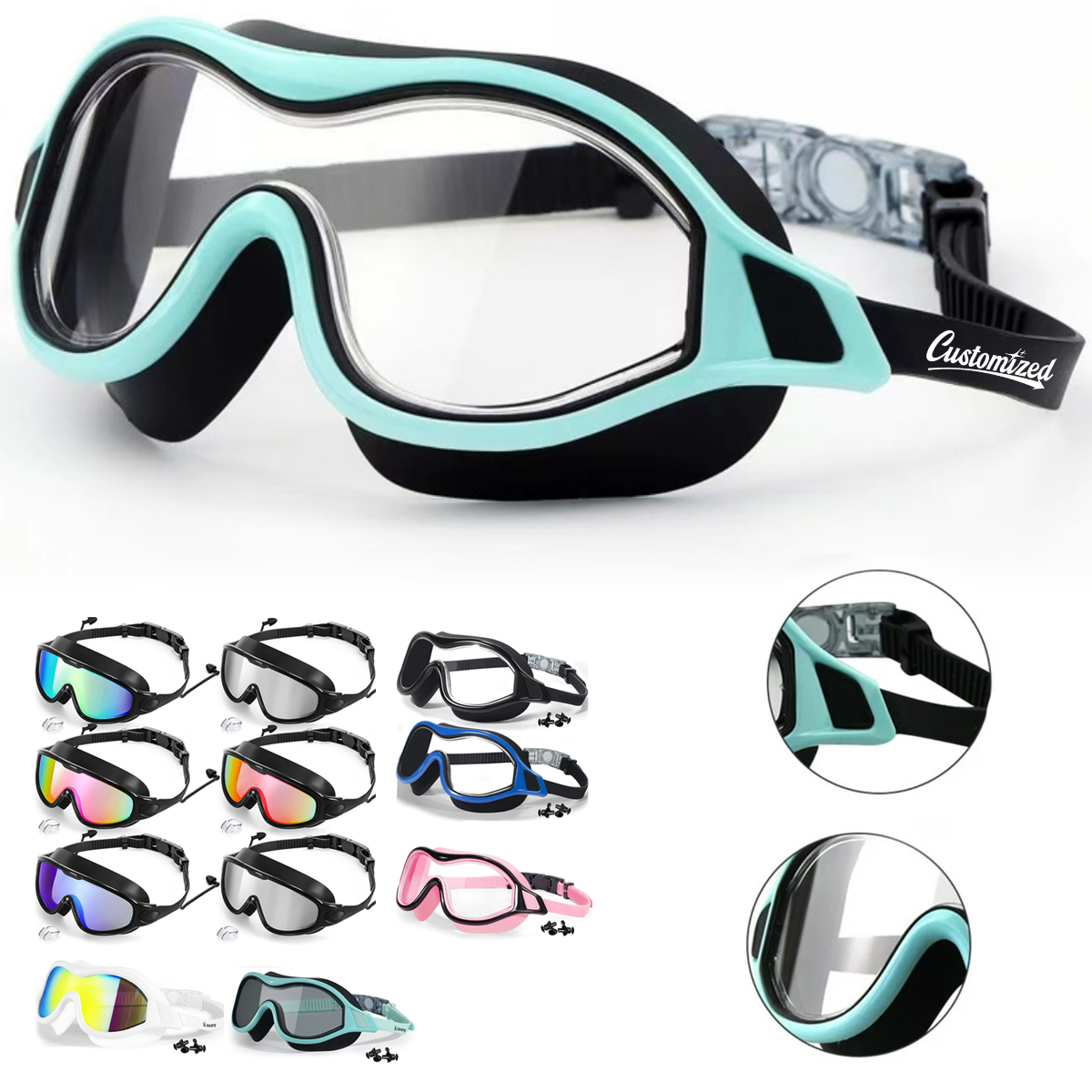 Adult Full View Diving Mask with Anti Fog Lens 3