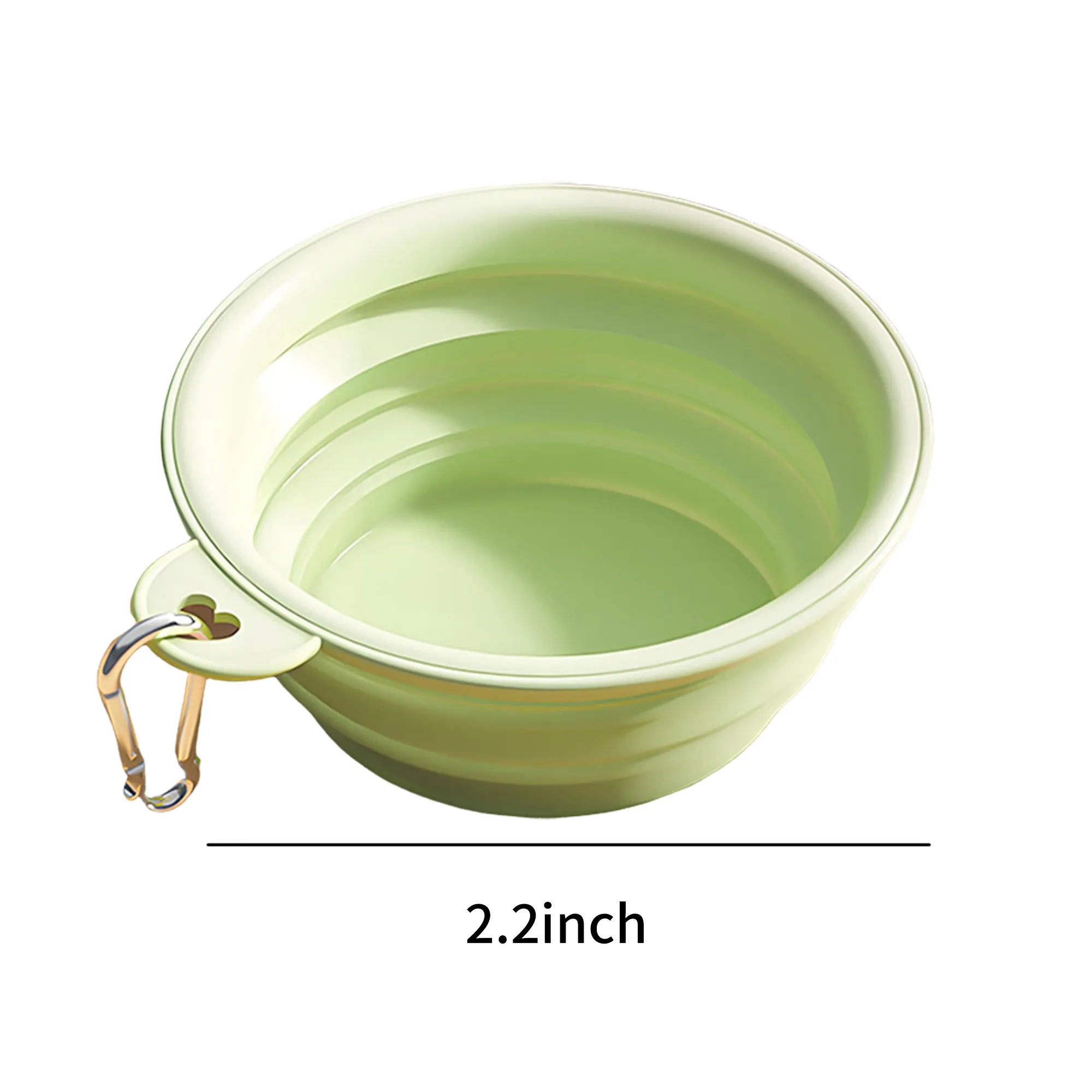 12 Oz Silicone Pet Bowl with Carabiner 4