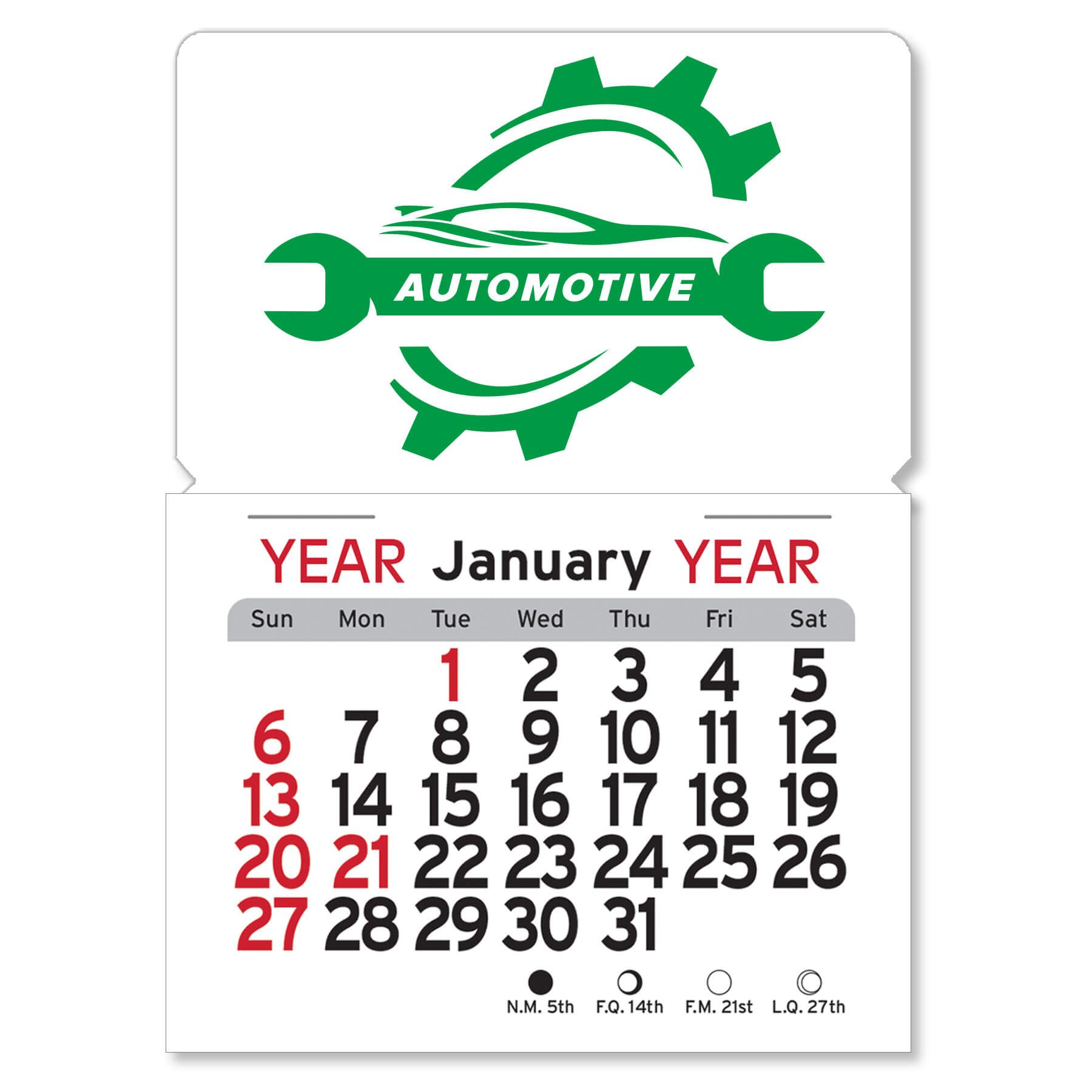 Magnetic Peel-N-Stick® Calendar - Rectangle 2