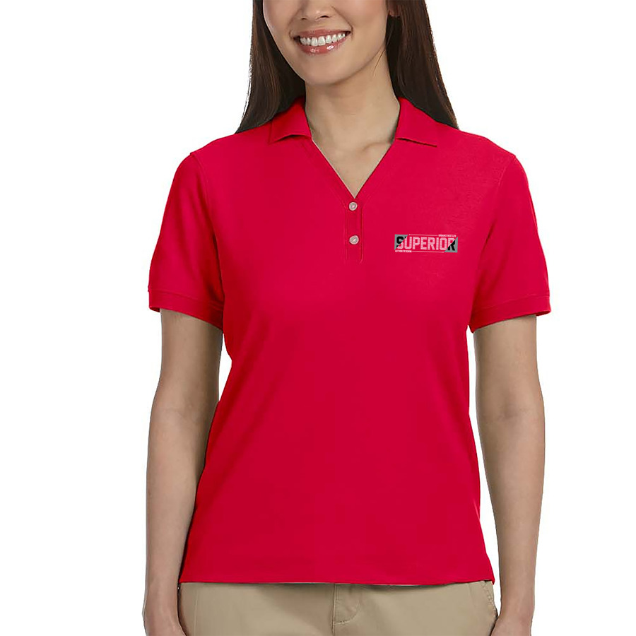 Devon & Jones Ladies' Short-Sleeve Y-Collar Polo Shirts 76