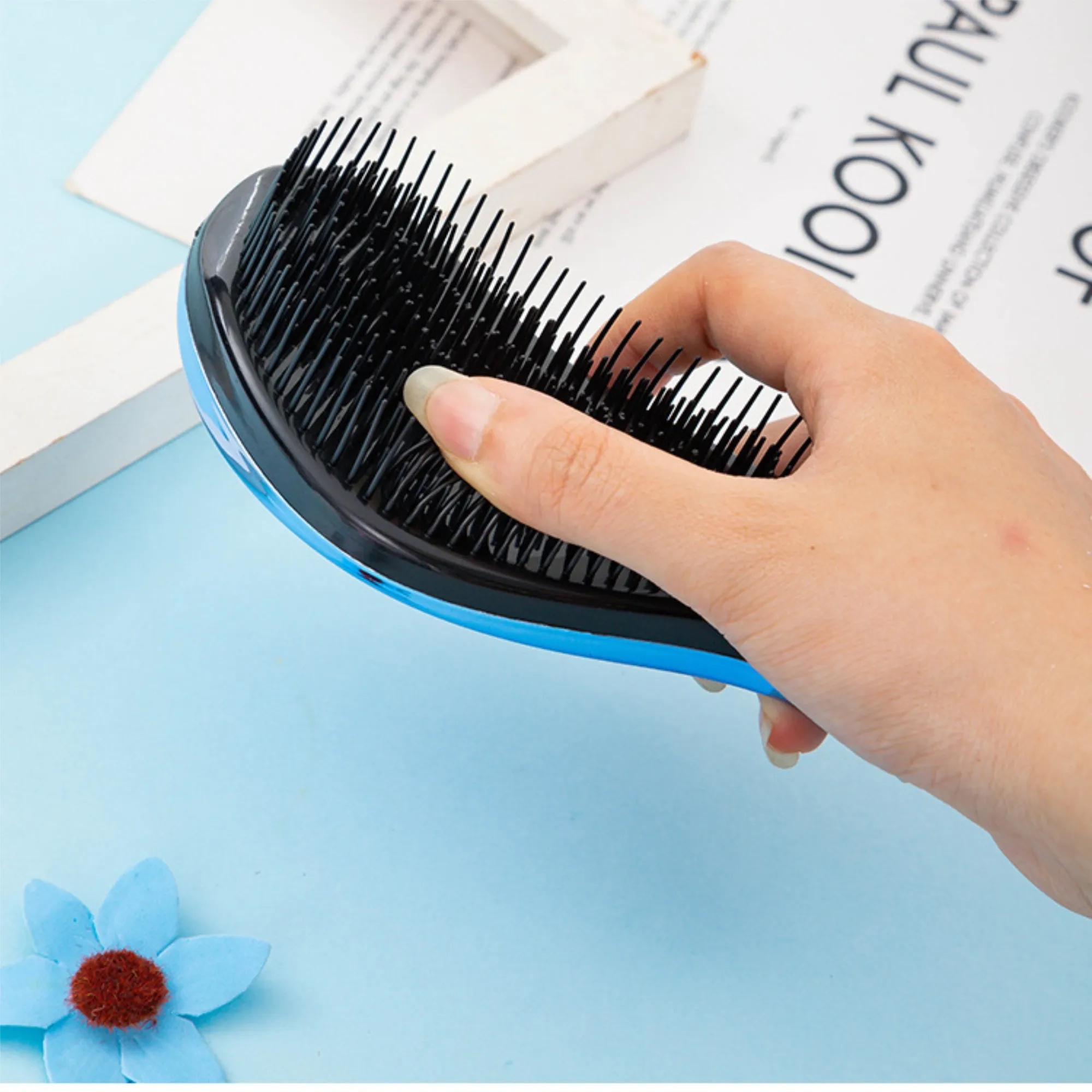 Smooth Fluffy Styling Hair Comb Massage Brush 1