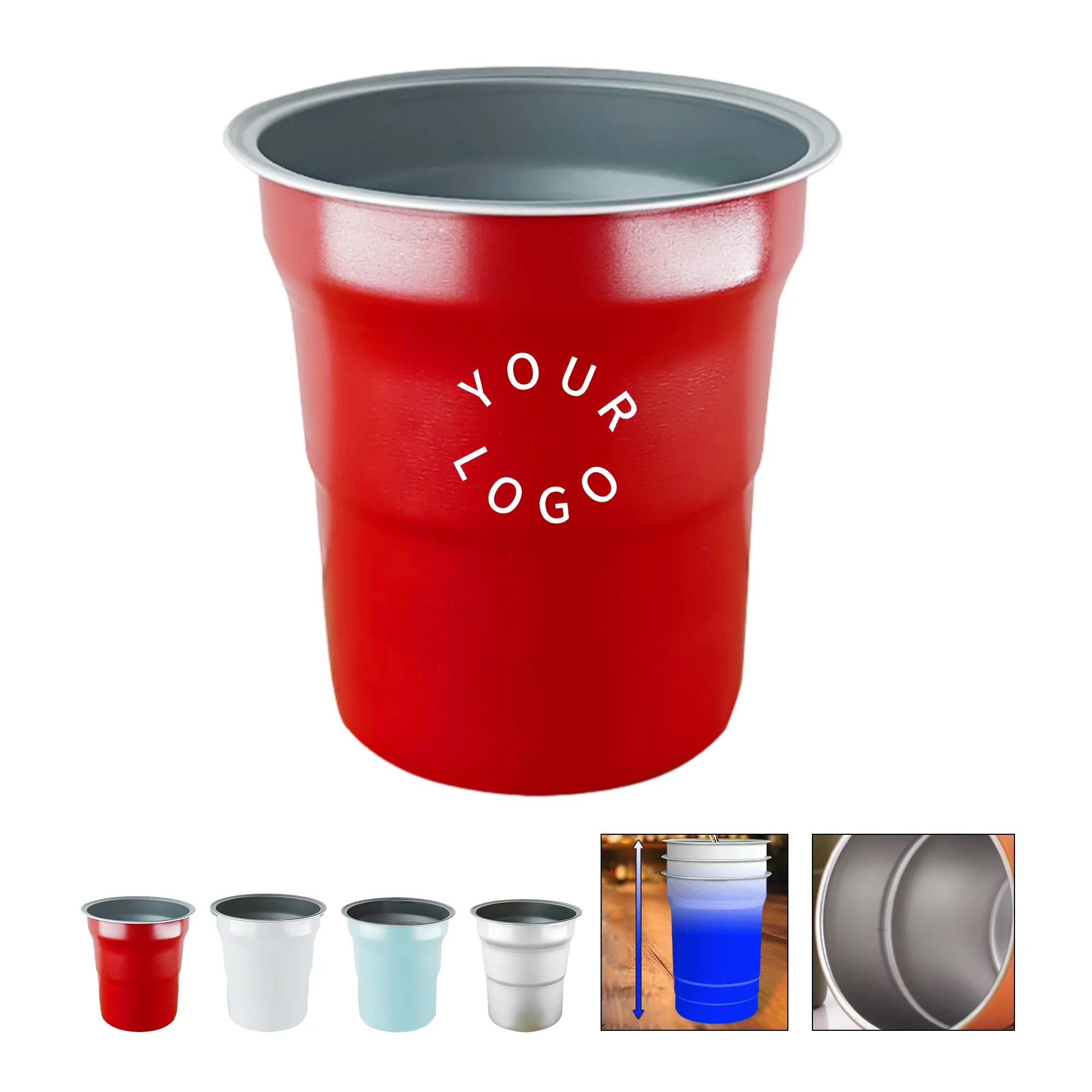 16oz Aluminum Party Drink Cup 2