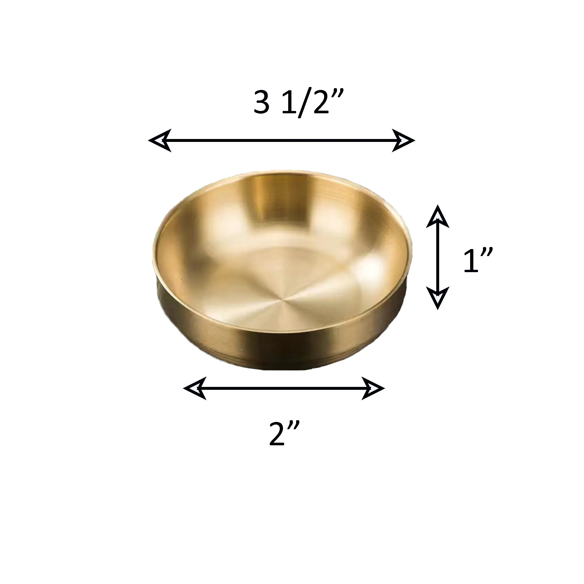 Stainless Steel Bowl Sauce Dish Seasoning Plate 2