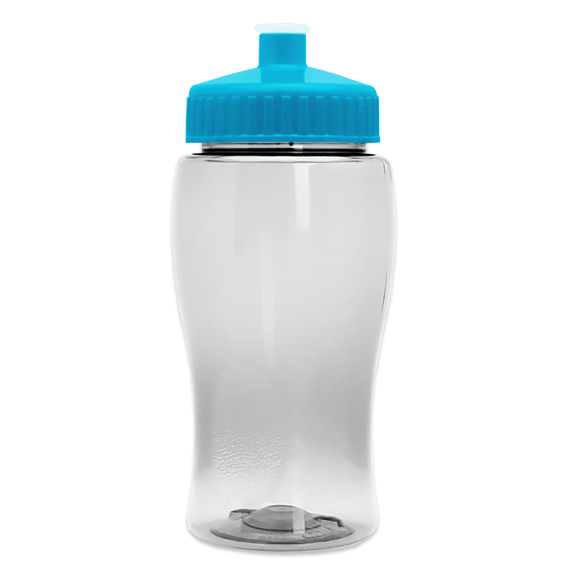 Poly-Pure Jr. - 18 oz. Transparent Bottle with Push pull 14
