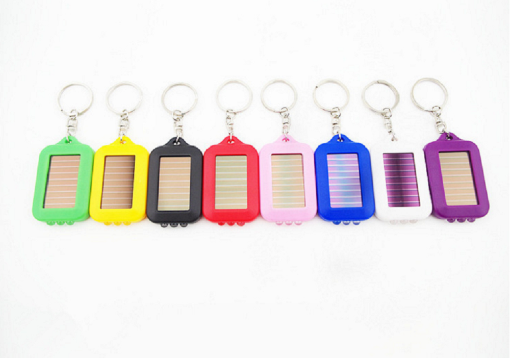 Solar Power 3 LED Light Keychain 1