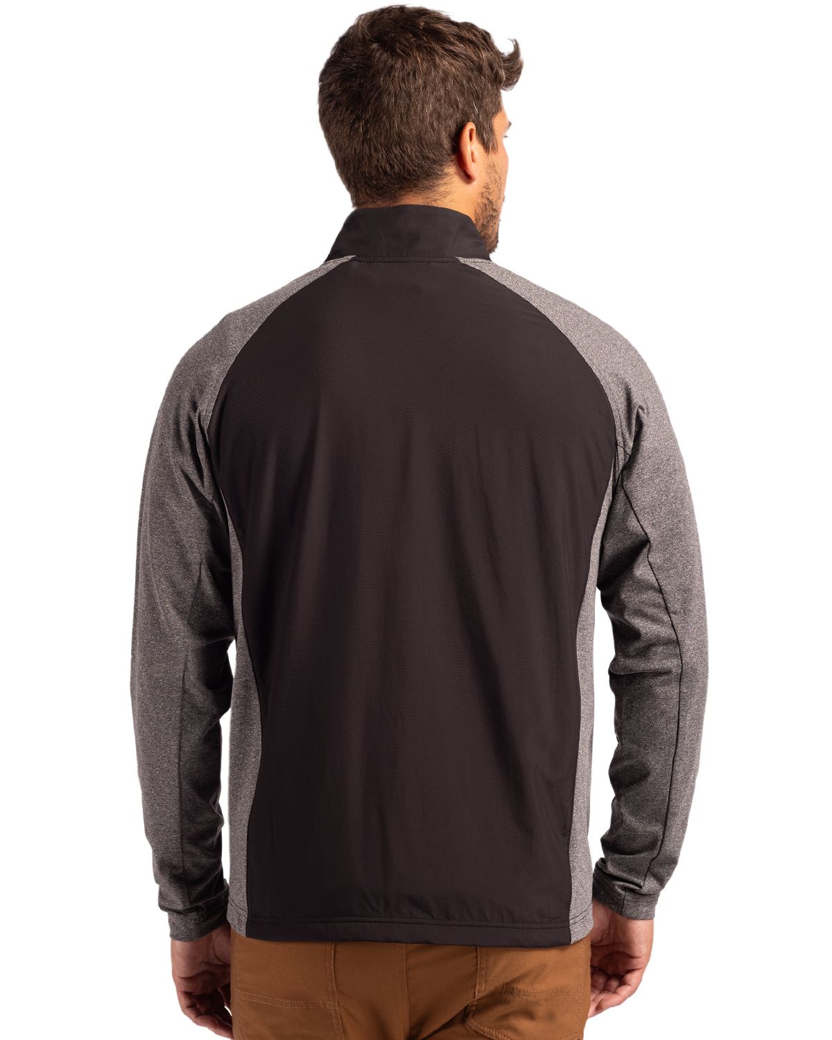 Cutter & Buck Adapt Recycled Soft Knit Stretch Mens Hybrid Full Zip Jacket 91