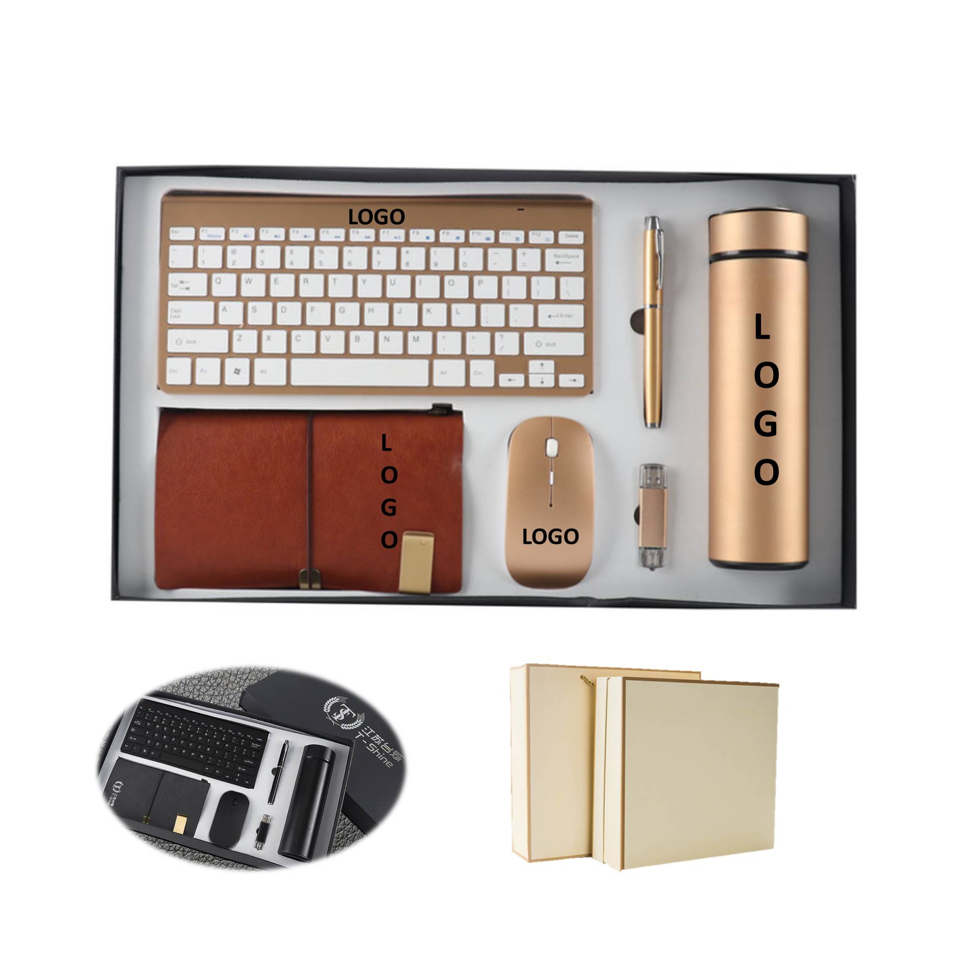 Business Gift Six-Piece Set Computer Keyboard Mouse 1