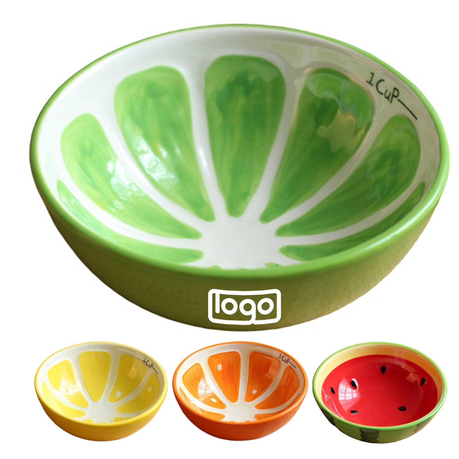8oz Fruit Design Ceramic Bowl 1