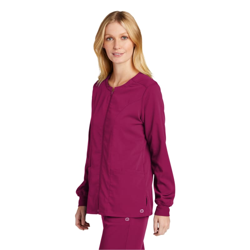 WonderWink Women's Premiere Flex Full-Zip Scrub Jacket 7