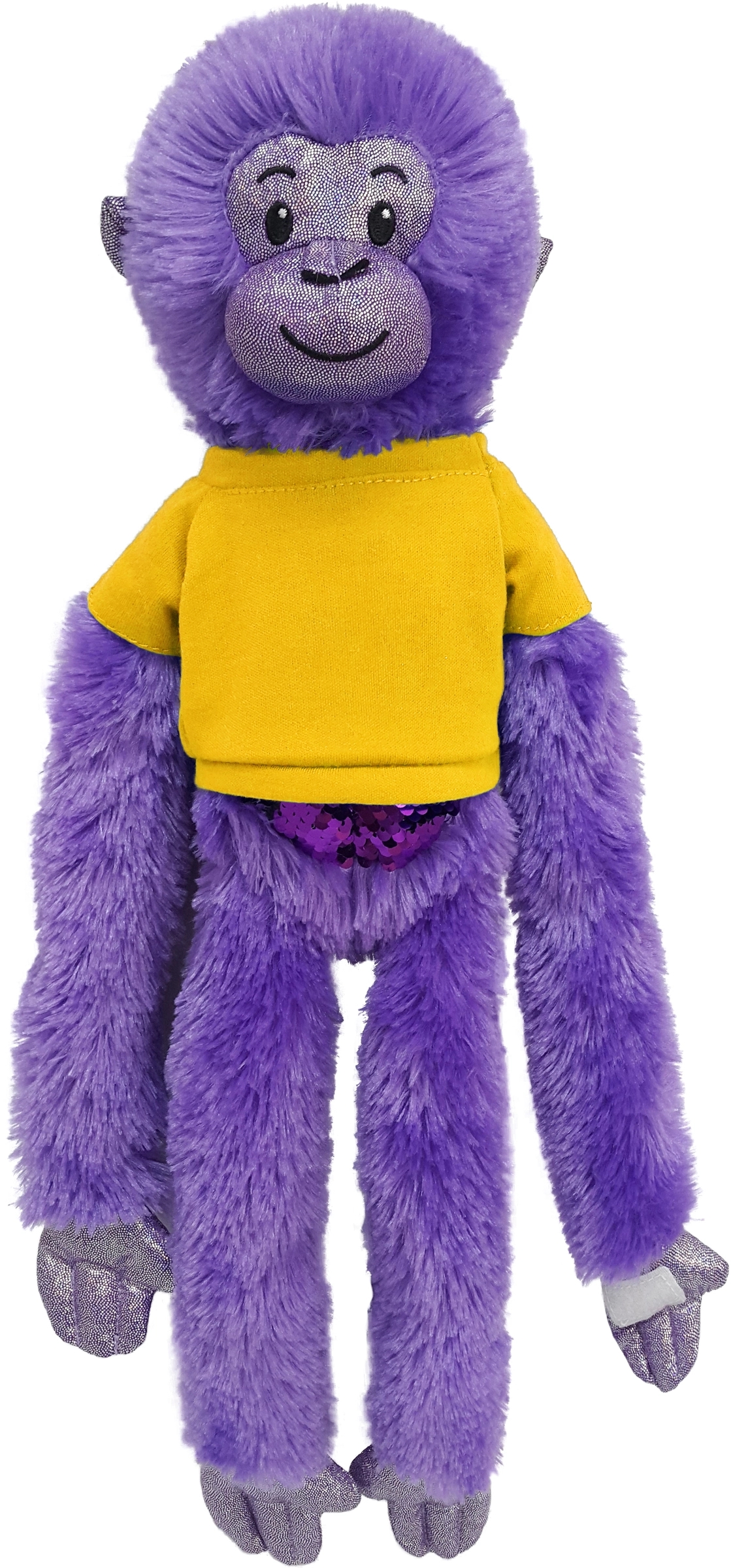 21" Purple Spider Monkey with Sequins 2