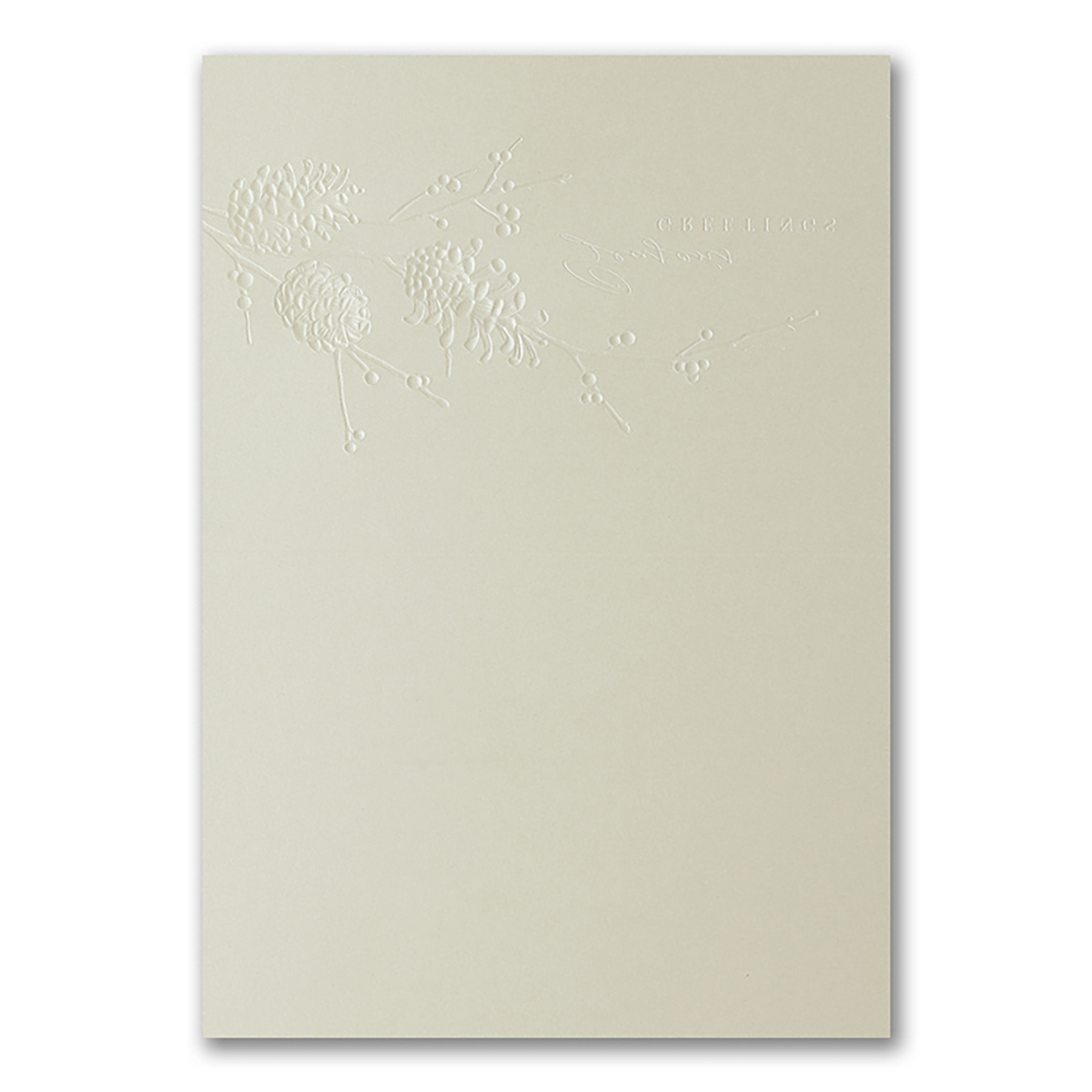 Pine Cone Branch Holiday Card 4