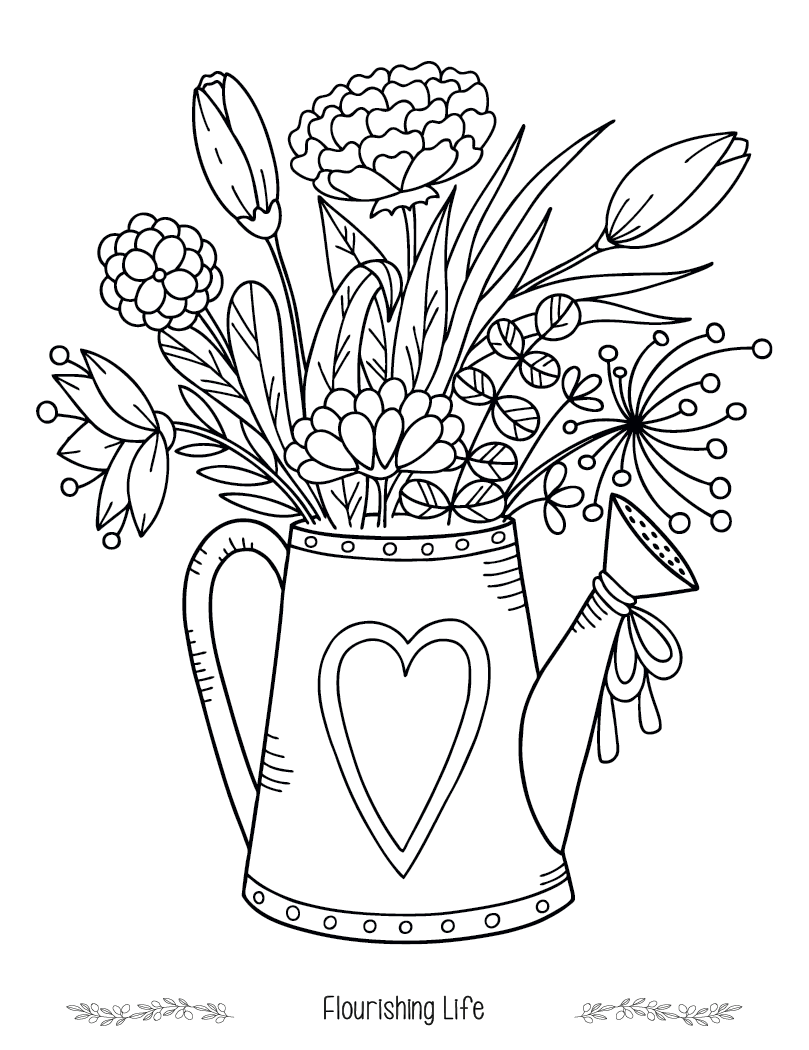 Good Value™ Floral Bliss Adult Coloring Book 10