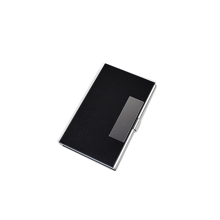PU Leather & Metal Professional Business Card Case 2