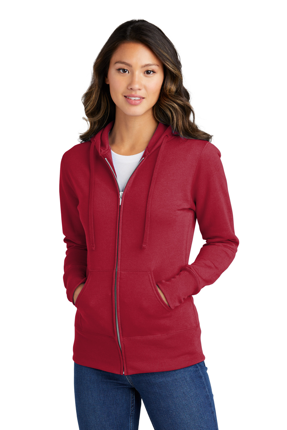 Port & Company® Women's Core Fleece Full-Zip Hooded Sweatshirt 13