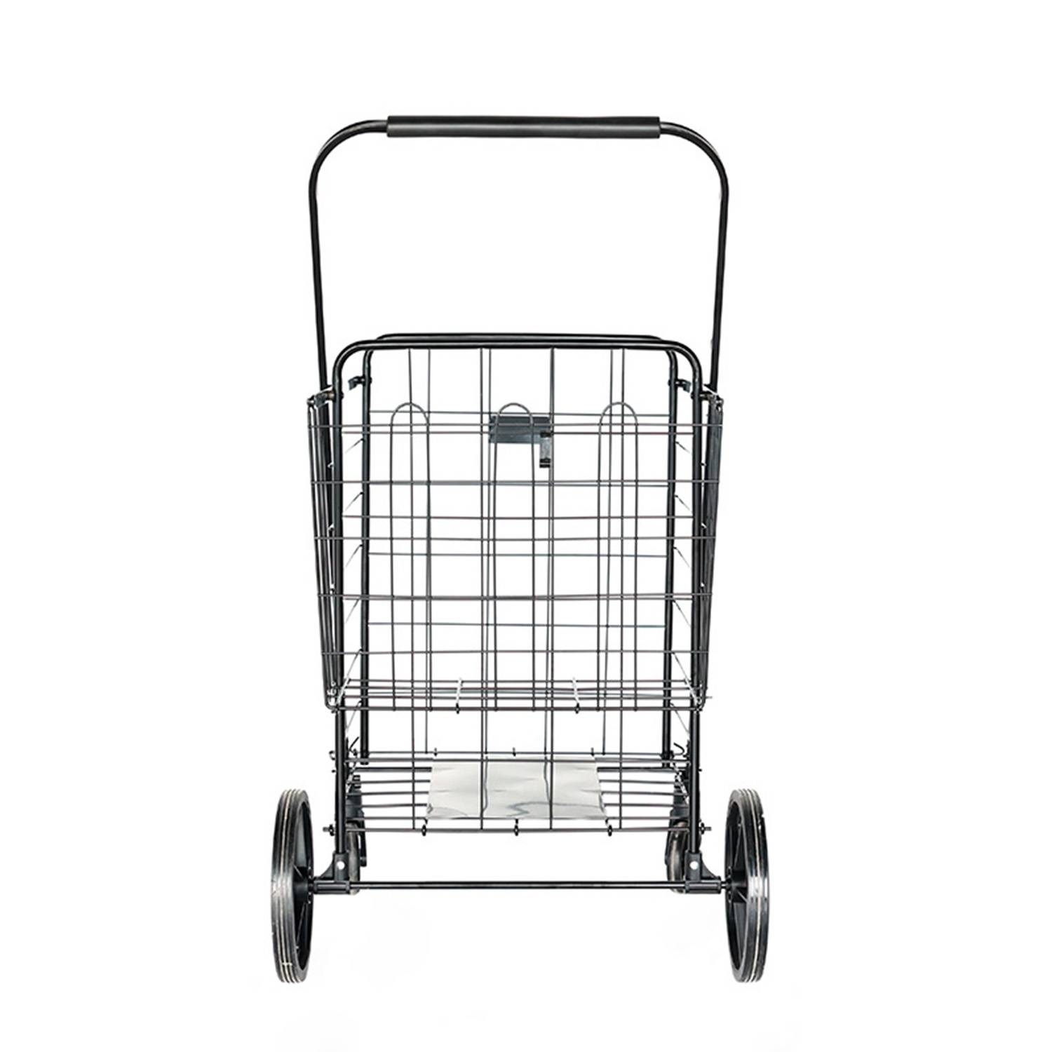 Foldable Wheeled Steel Shopping Hand Cart 1
