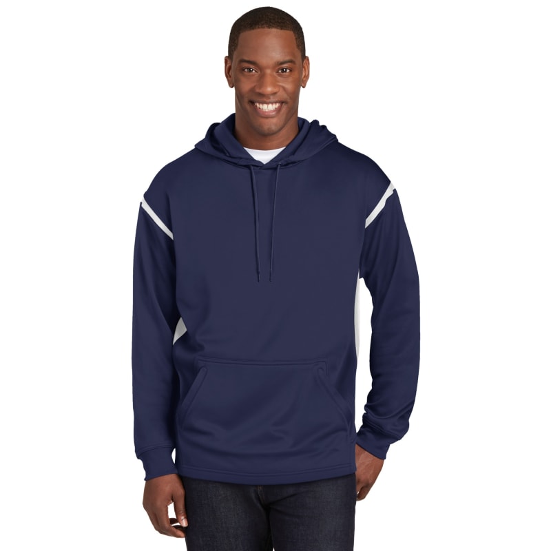 Sport-Tek Tech Fleece Colorblock Hooded Sweatshirt. 32