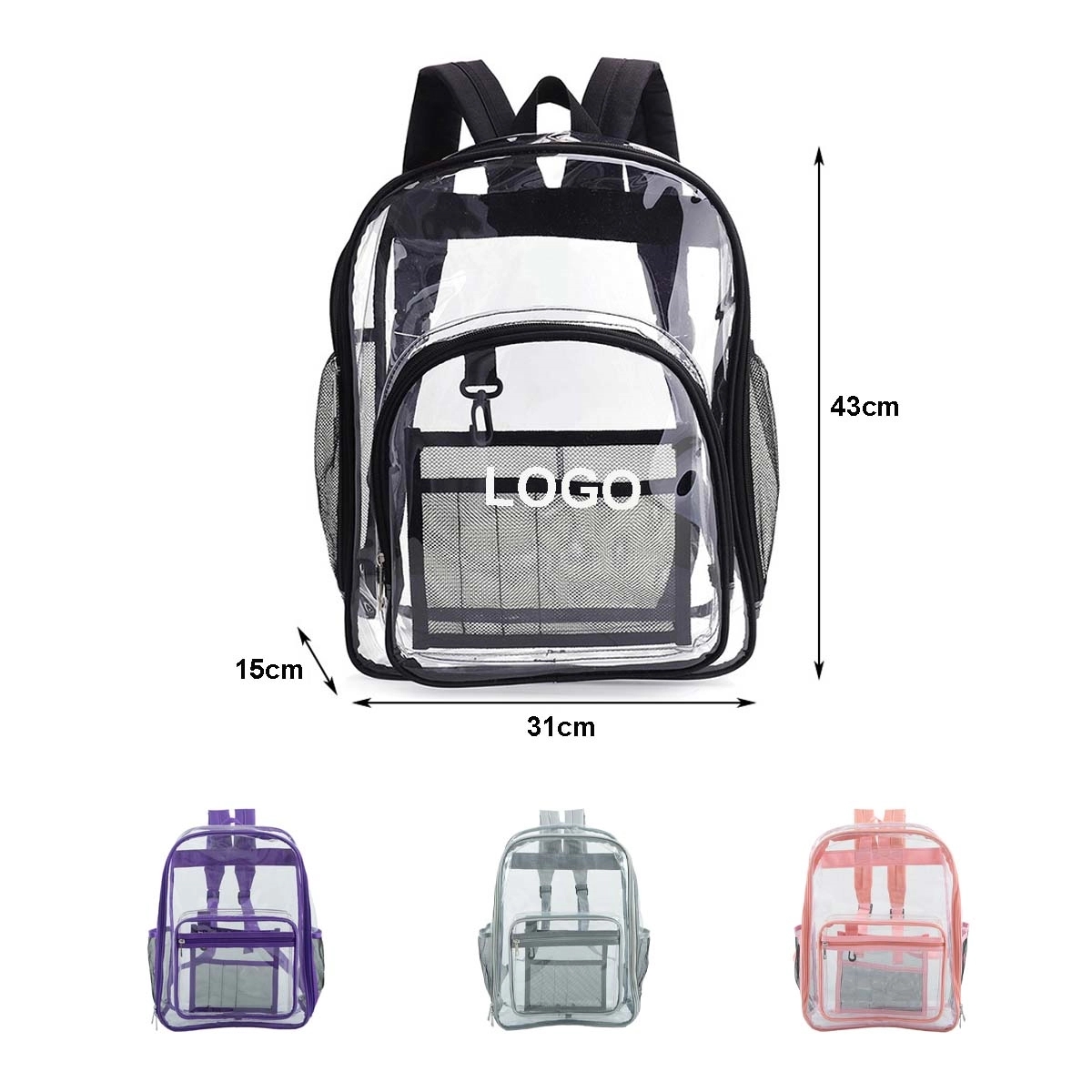 Clear Backpack School Bag 2