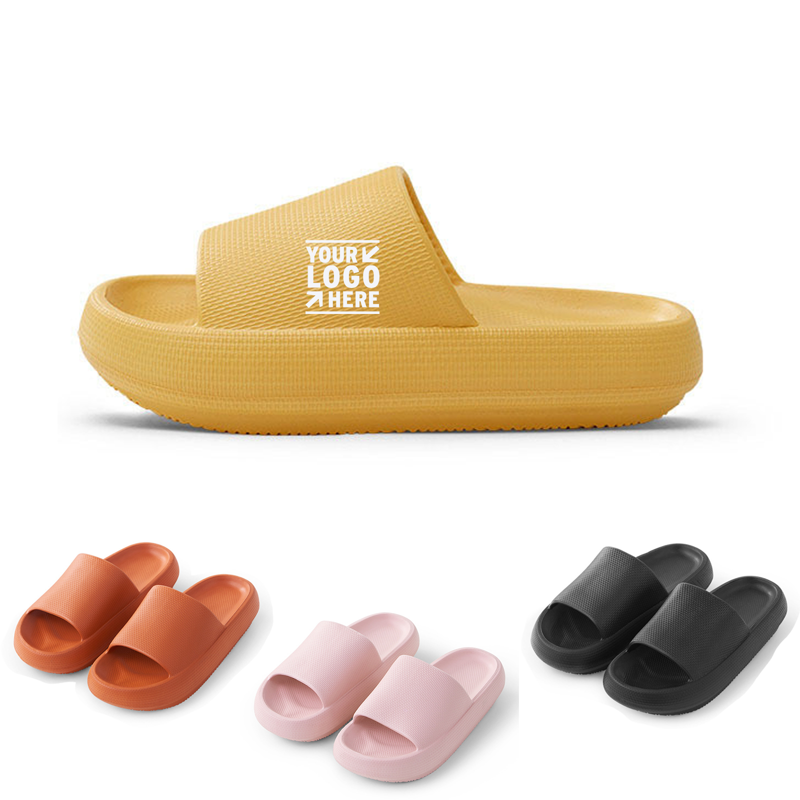 Heavy Soled Home Shower Slippers with Padded 2