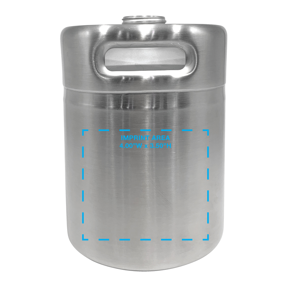 2 Litre Stainless Steel Mini Keg