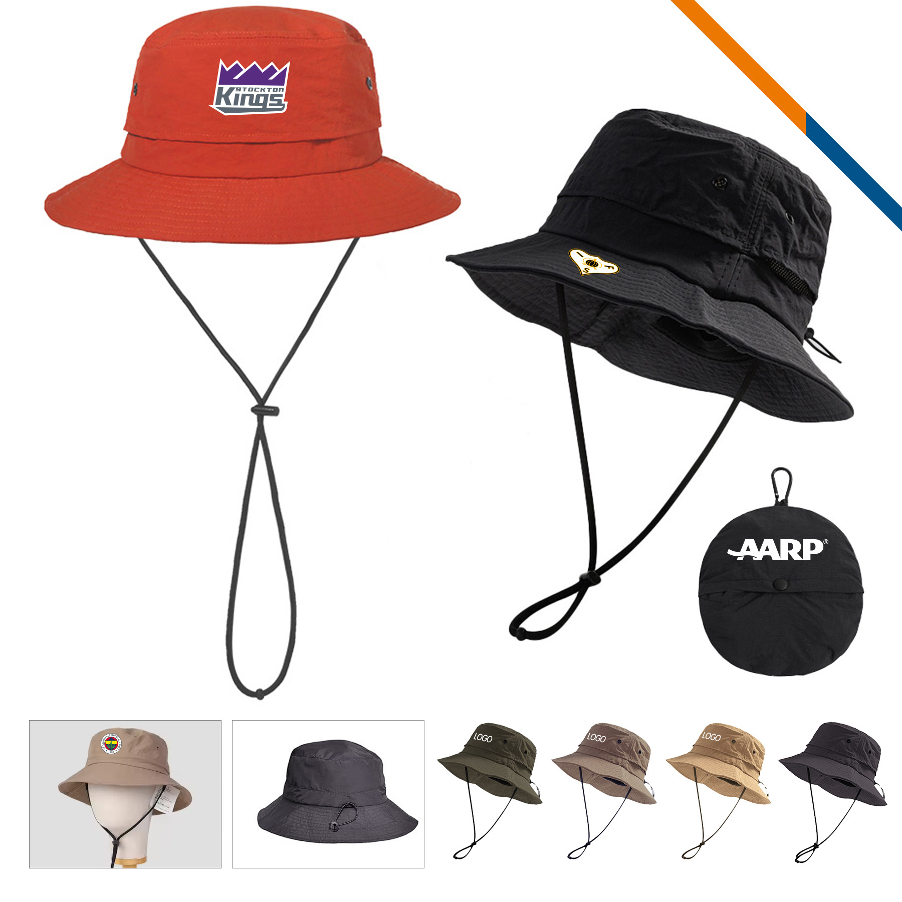 Lulu Foldable Bucket Hat with String 3