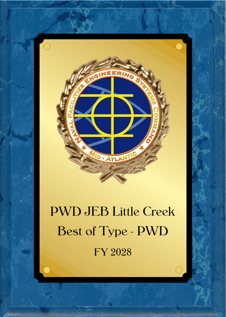 Marble Finish Plaque With Logo In Wreath Decoration 11