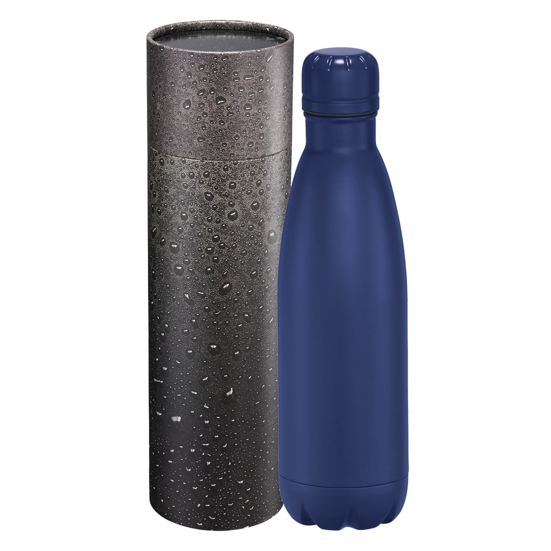 Copper Vac Bottle 17oz With Cylindrical Box, custom water bottle with logo imprint 55