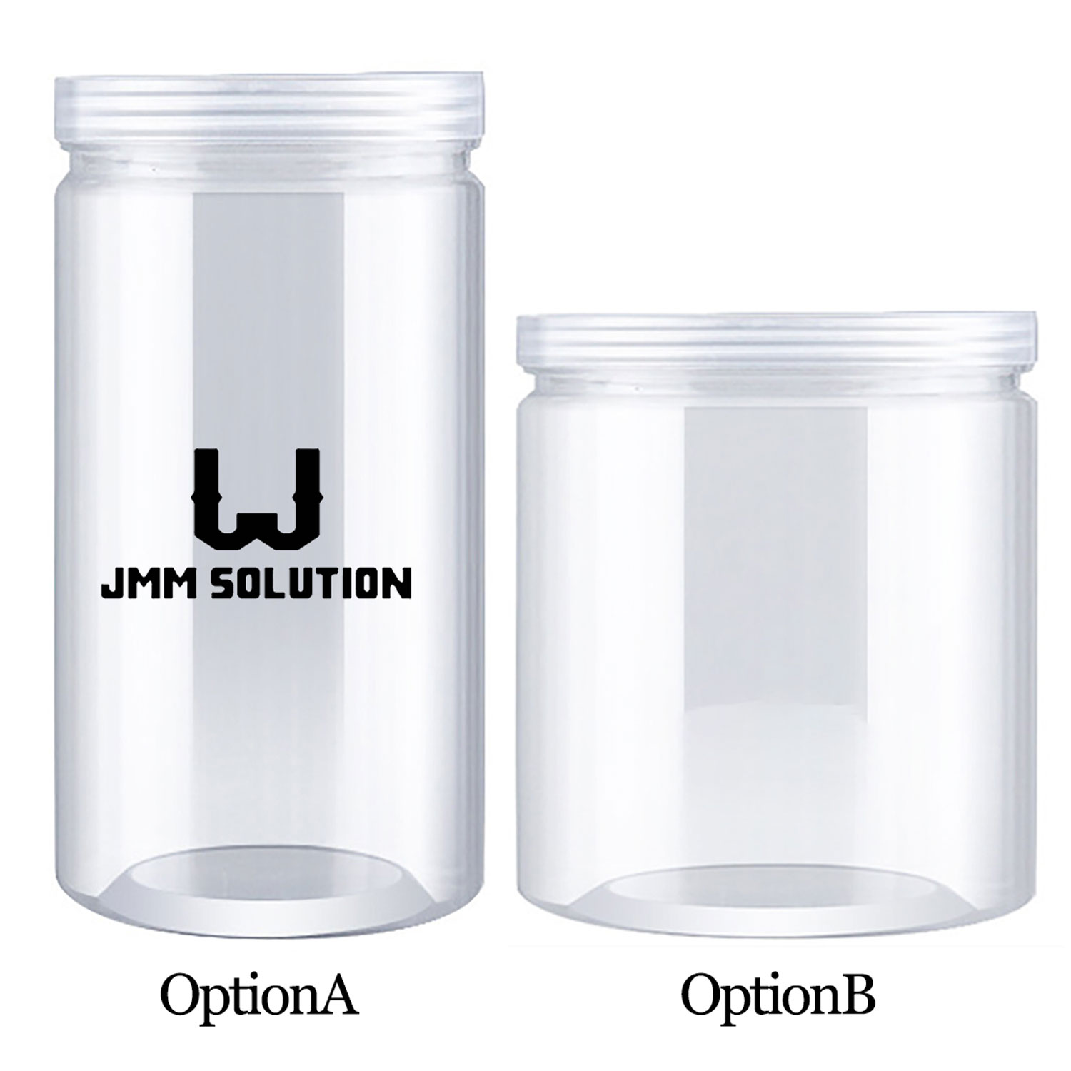 Transparent Plastic Storage Jar 3