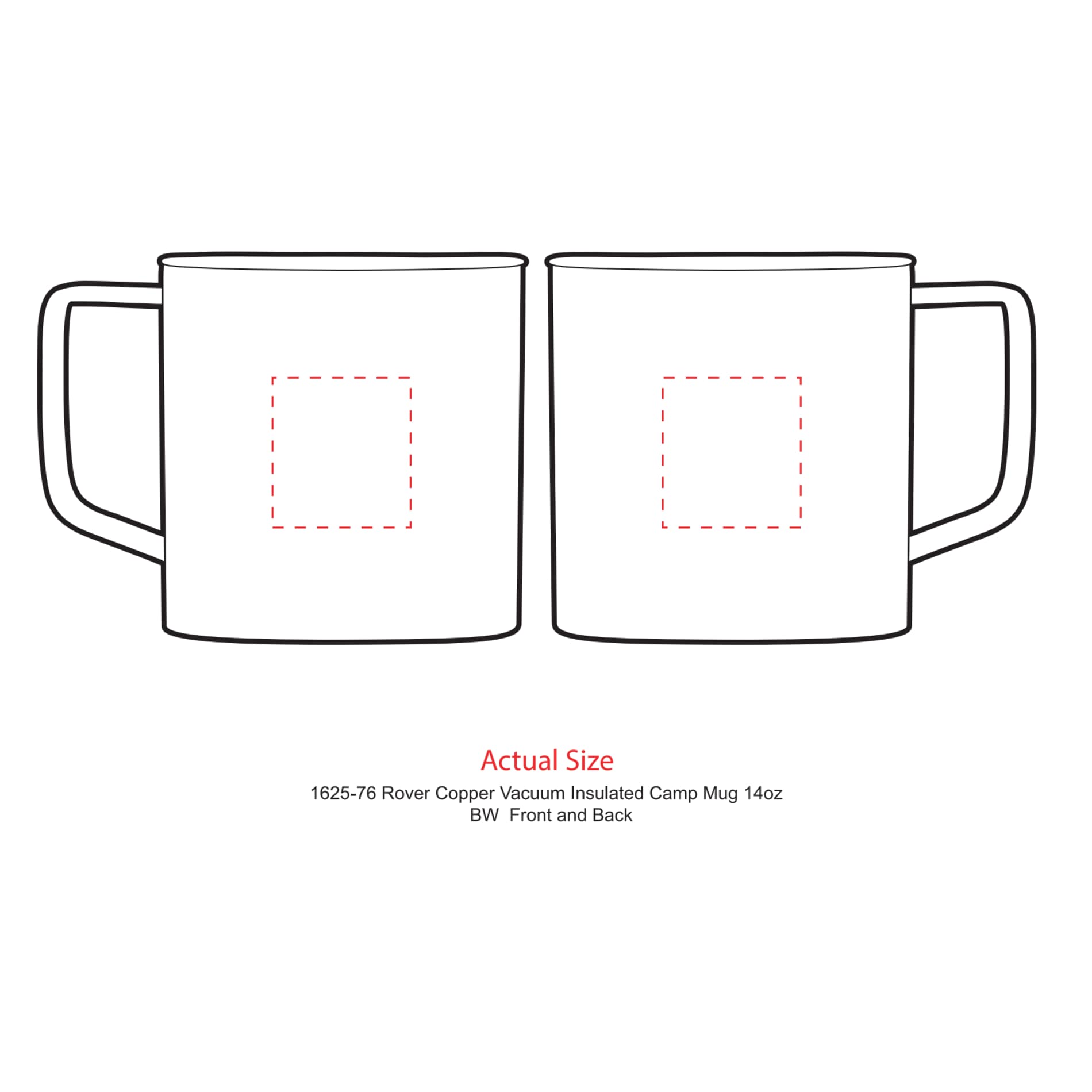 Rover Copper Vac Camp Mug 14oz – Powder coated 45