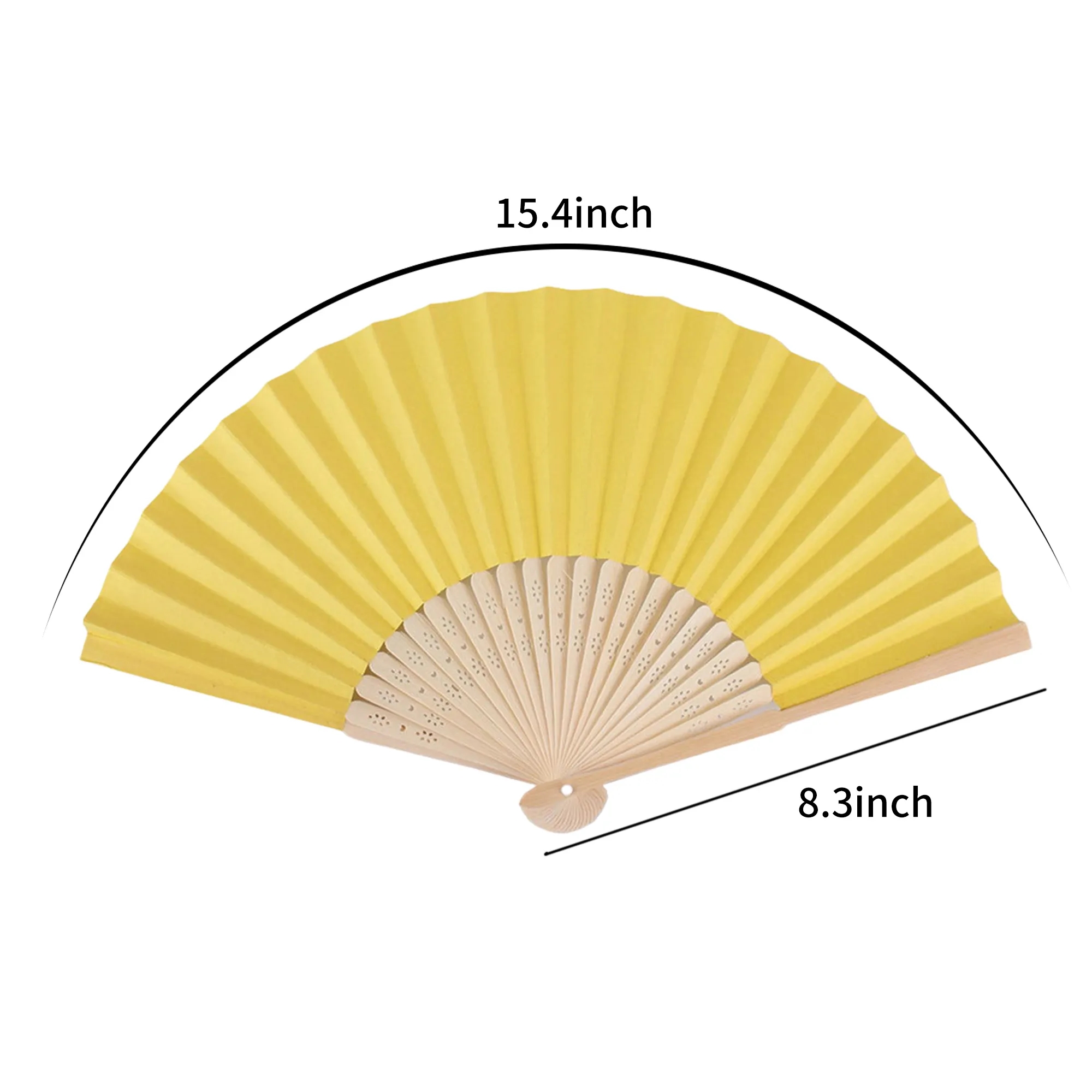 Folding Paper Fan Lightweight 15.4 Inch 2