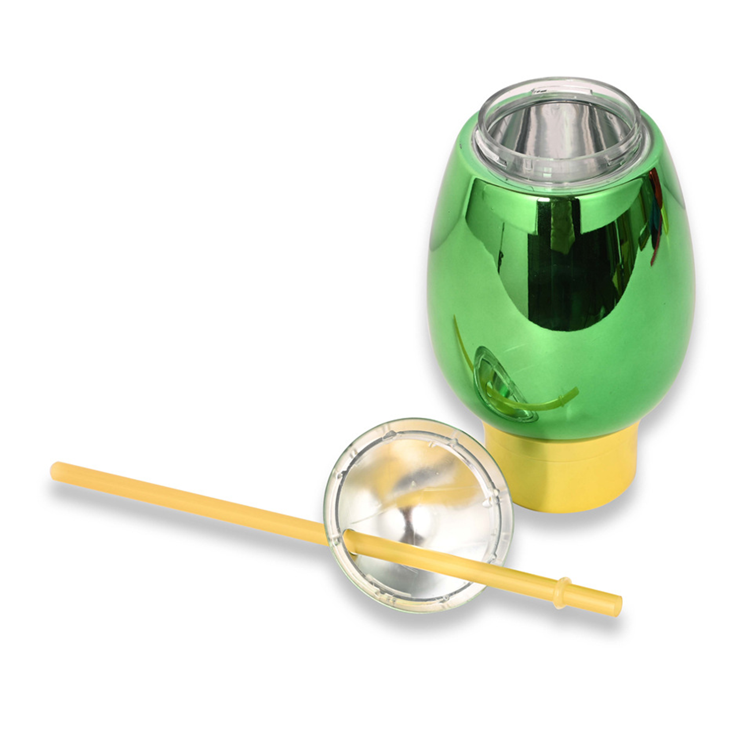 Christmas Light Bulb Beverage Cup With Straw 2