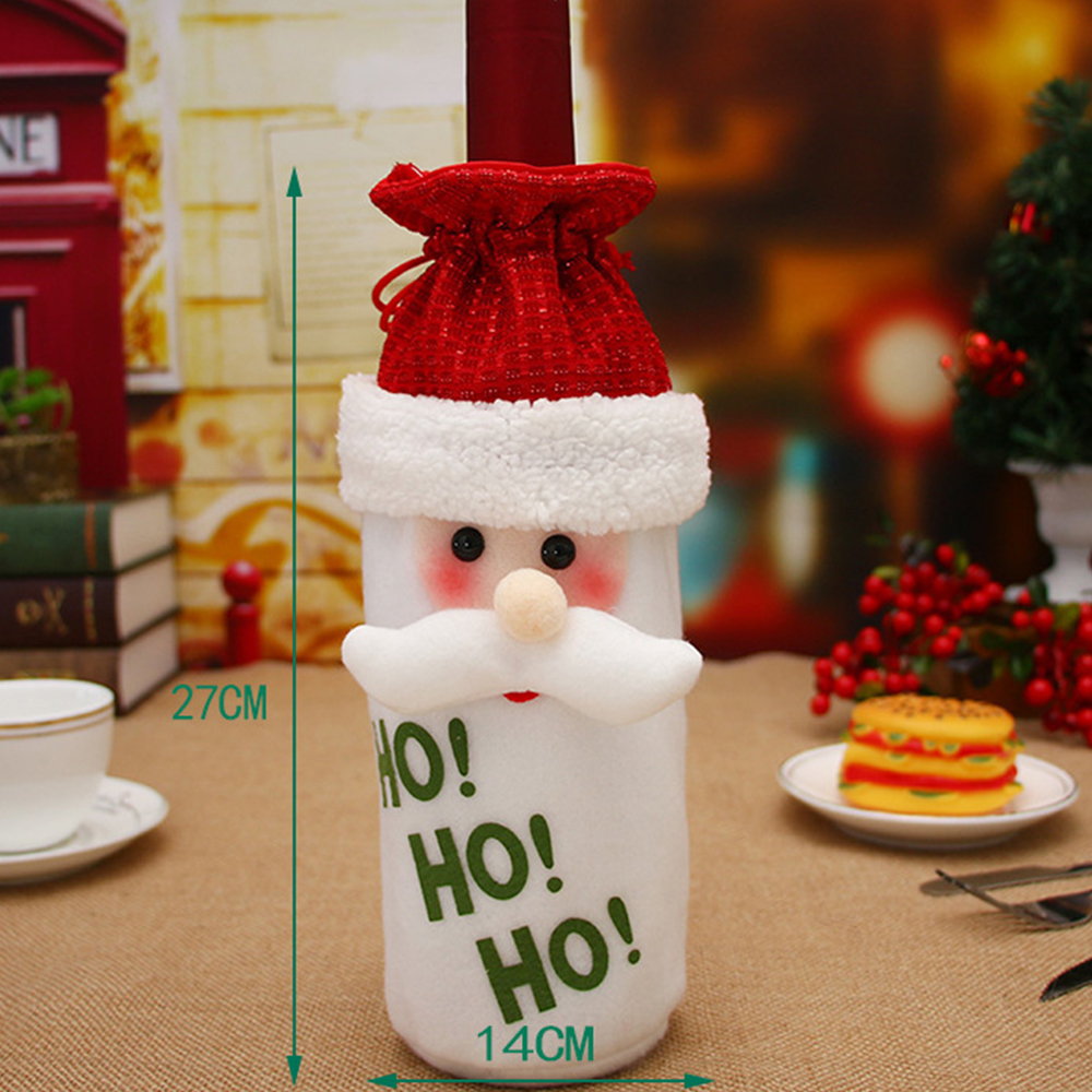 Christmas Wine Bottle Drawstring Bag 2
