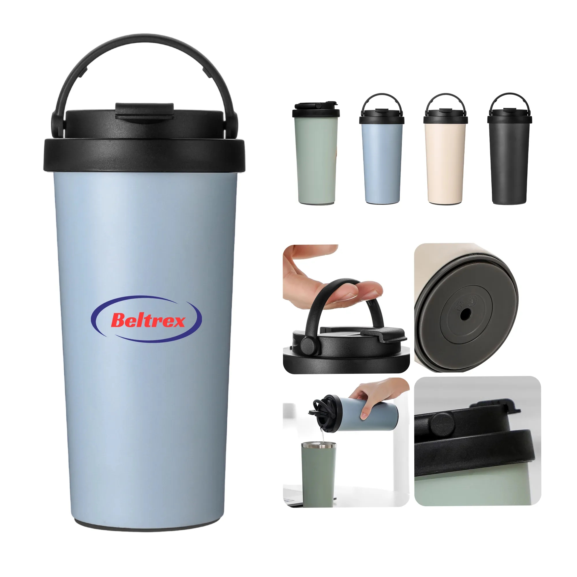 MOQ 50 16oz Spill-Proof Insulated Tumbler 7