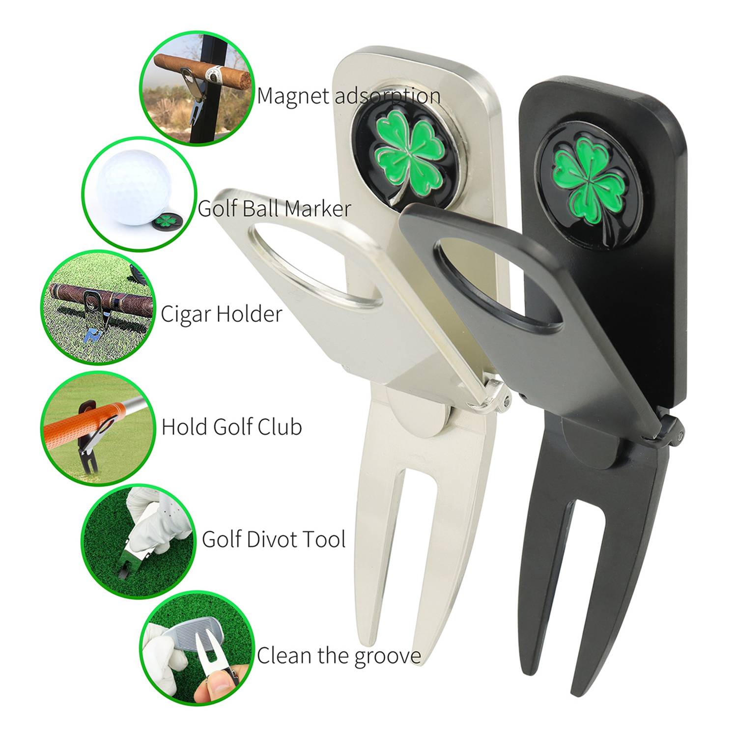 Multifunctional Golf Cigar Fork 2