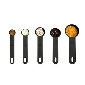 5 In 1 Black Measuring Spoon Set With Volume Markings 6