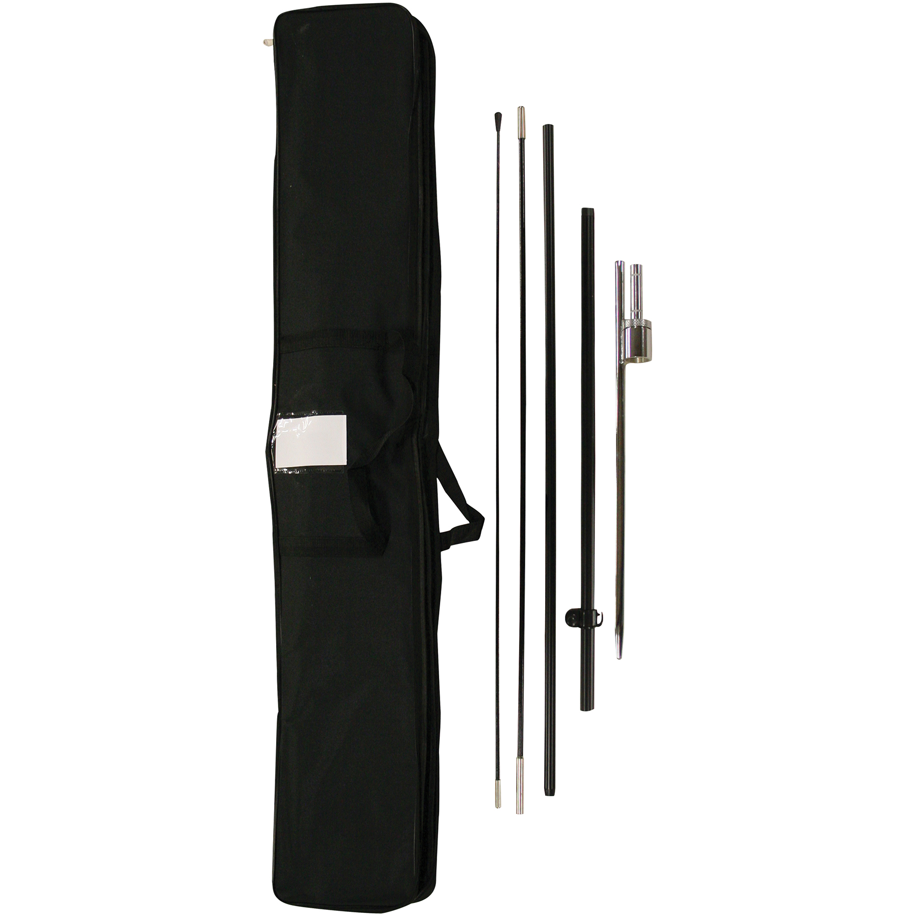 12' Single Reverse Portable Teardrop Banner w/ Hardware Set 9