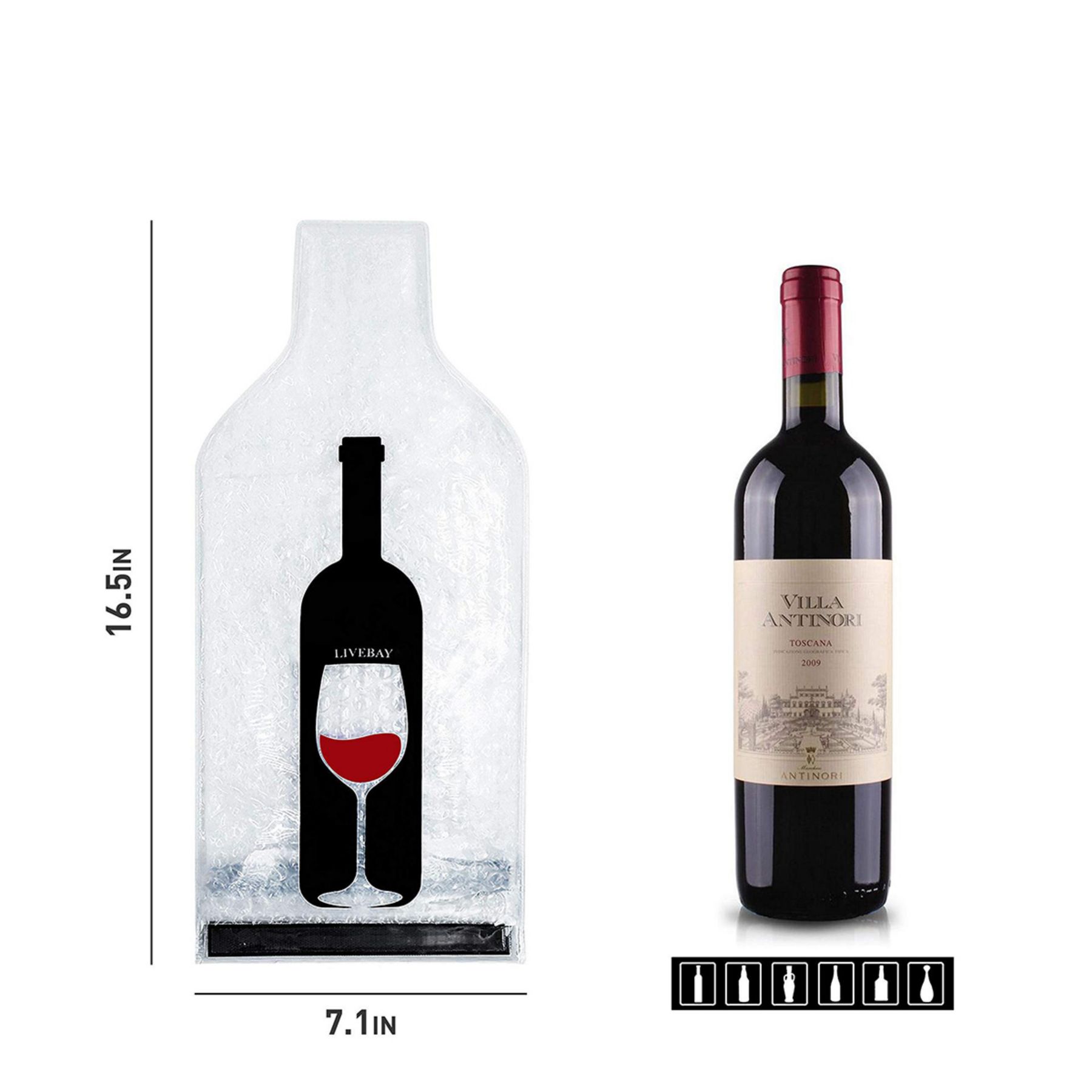 Wine Protector PVC Bubble Bag 2
