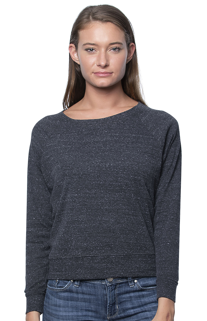 Women's Triblend Long Sleeve Raglan Pullover 2