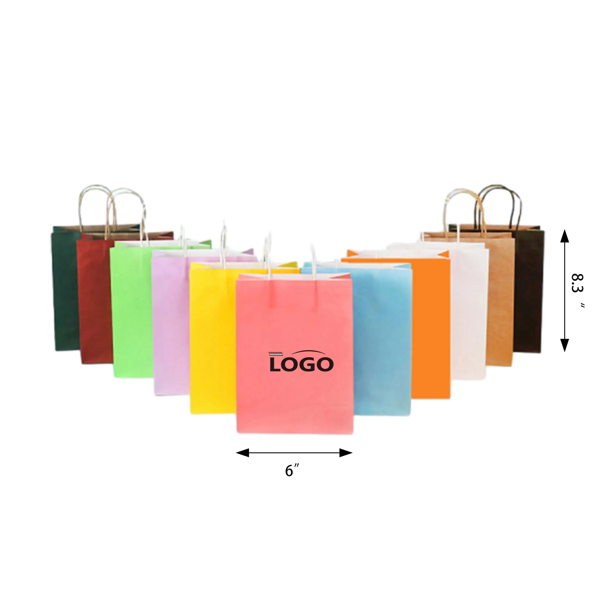 Kraft Paper Mini Gift Bag MOQ 100PCS 2