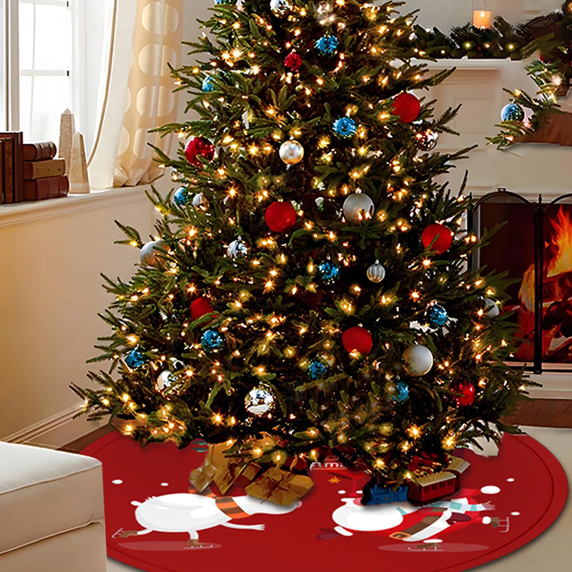 Custom Extra-Large Christmas Tree Silicone Anti-Slip Mat 1