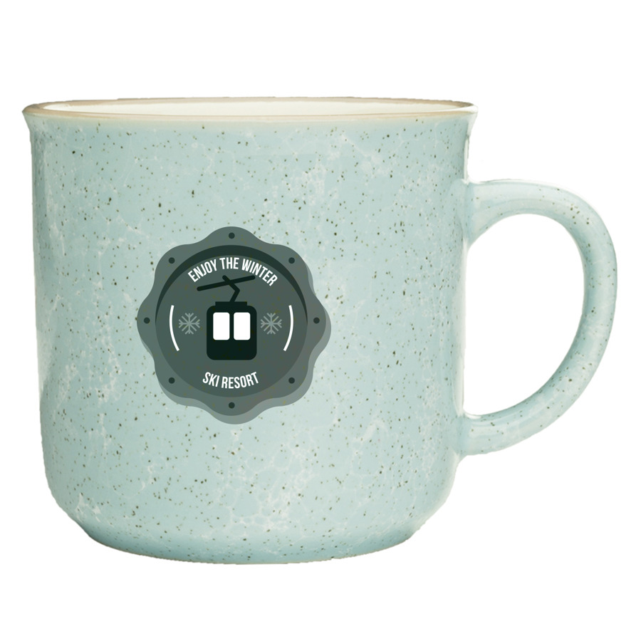 13 oz. Marble Campfire Custom Coffee Mug