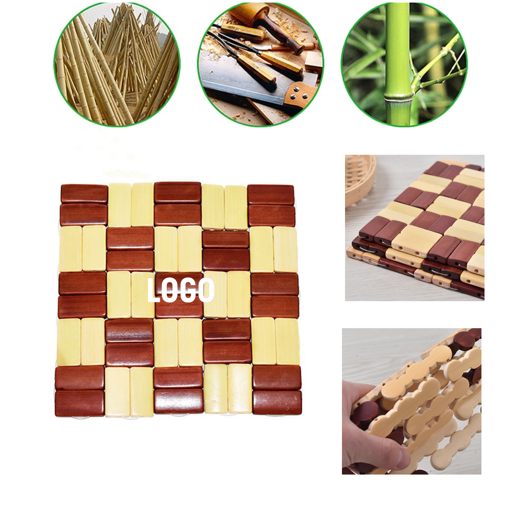 Bamboo Table Coaster 3