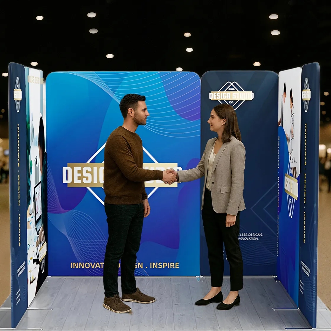 10ft Magnetic Modular Fabric Display - U Shape 2