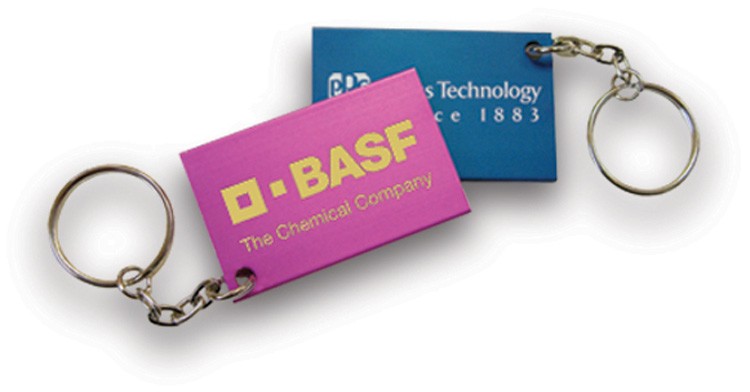 Small Rectangular Aluminum Key Tag 2