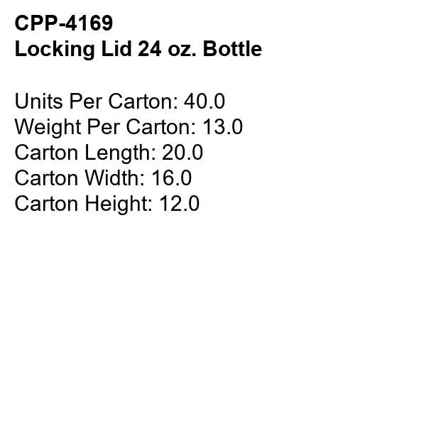 Locking Lid 24 oz. Bottle 12